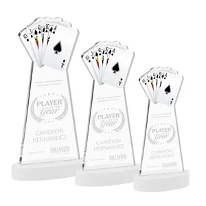 Poker Award on Alberton Base - White