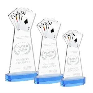 Poker Award on Alberton Base - Sky Blue