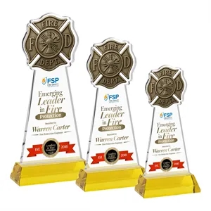 Fire Dept VividPrint™ Award on Hartford Base - Gold