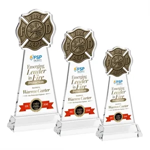 Fire Dept VividPrint™ Award on Hartford Base - Clear