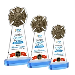 Fire Dept VividPrint™ Award on Alberton Base - Sky Blue