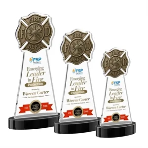 Fire Dept VividPrint™ Award on Alberton Base - Black
