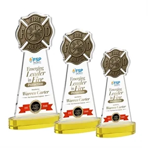 Fire Dept VividPrint™ Award on Alberton Base - Gold