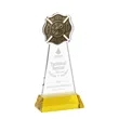Fire Dept Award on Hartford Base - Gold | https://www.bestnamebadges.com