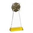Fire Dept Award on Hartford Base - Gold | https://www.bestnamebadges.com