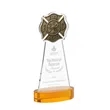 Fire Dept Award on Alberton Base  - Amber | https://www.bestnamebadges.com