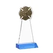 Fire Dept Award - Sky Blue | https://www.bestnamebadges.com