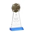 Fire Dept Award - Sky Blue | https://www.bestnamebadges.com