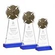 Fire Dept Award - Blue | https://www.bestnamebadges.com