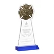 Fire Dept Award - Blue | https://www.bestnamebadges.com