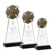 Fire Dept Award - Black | https://www.bestnamebadges.com