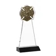 Fire Dept Award - Black | https://www.bestnamebadges.com