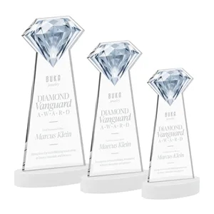 Gemstone Award on Alberton Base - White