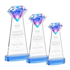 Gemstone Award on Alberton Base - Sky Blue