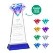 Gemstone Award on Alberton Base - Red | https://www.bestnamebadges.com