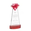 Gemstone Award on Alberton Base - Red | https://www.bestnamebadges.com