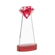 Gemstone Award on Alberton Base - Red | https://www.bestnamebadges.com