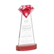 Gemstone Award on Alberton Base - Red | https://www.bestnamebadges.com