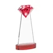 Gemstone Award on Alberton Base - Red | https://www.bestnamebadges.com