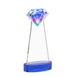 Gemstone Award on Alberton Base - Blue | https://www.bestnamebadges.com