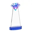 Gemstone Award on Alberton Base - Blue | https://www.bestnamebadges.com