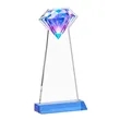 Gemstone Award - Sky Blue | https://www.bestnamebadges.com