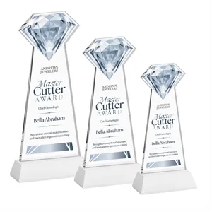 Gemstone VividPrint™ Award on Hartford Base - White
