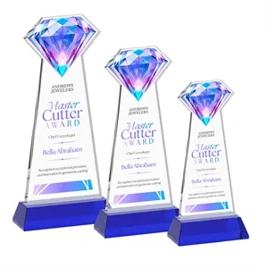 Gemstone VividPrint™ Award on Hartford Base - Blue