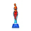Venus Award on Sheffield Base - Blue | https://www.bestnamebadges.com