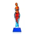 Venus Award on Sheffield Base - Blue | https://www.bestnamebadges.com