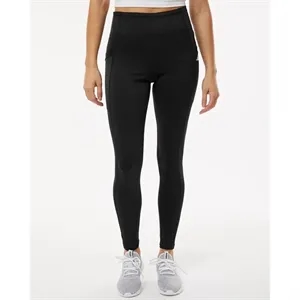 Adidas Women's Performance Pocket Leggings - A1010 | https://www.bestnamebadges.com