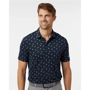 Adidas Men's Ultimate365 Mesh Print Polo - A2012 | https://www.bestnamebadges.com