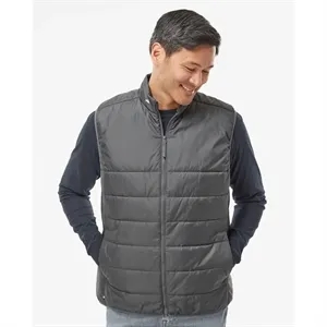 Adidas Men's Puffer Full-Zip Vest - A572 | https://www.bestnamebadges.com