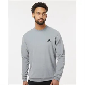 Adidas Men's Terry Loop Crewneck Sweatshirt - A586 | https://www.bestnamebadges.com