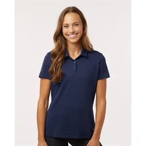 Adidas Women's Textured Stripe Polo - A707 | https://www.bestnamebadges.com