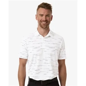 Adidas Men's Ultimate365 Mesh Glimmer Print Polo - A2015 | https://www.bestnamebadges.com