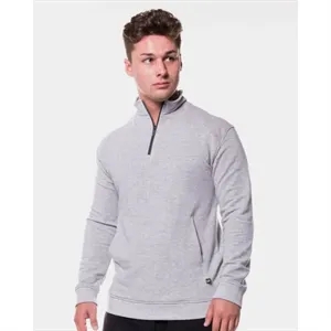 Badger Men's FitFlex French Terry Quarter-Zip Pullover - ... | https://www.bestnamebadges.com