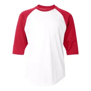 Badger Youth B-Core Three-Quarter Sleeve Baseball T-Shirt... | https://www.bestnamebadges.com