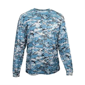 Badger Men's Digital Camo Long Sleeve T-Shirt - 4184 | https://www.bestnamebadges.com