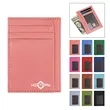 Slim Leather Card Holder Wallet W/ Clear Window | https://www.bestnamebadges.com