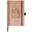 Bamboo Cover Cork Journal | https://www.bestnamebadges.com