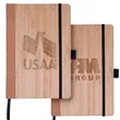 Bamboo Cover Cork Journal | https://www.bestnamebadges.com