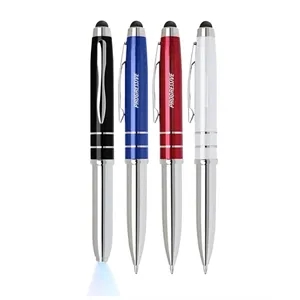 Union Printed - 3in1 Stylus Light Rollerball Metal Pen  