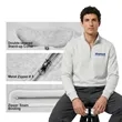 8oz Cotton Quarter Zip Sweatshirt | https://www.bestnamebadges.com