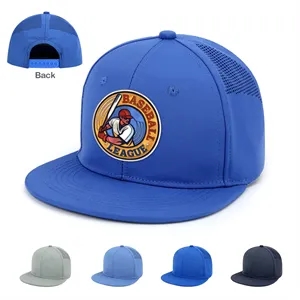 Custom Embroidery Flat Bill Baseball Cap
