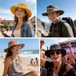 Custom Dye Sublimated Wide Brim Bucket Hat | https://www.bestnamebadges.com