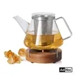 AdHoc® Fusion Glass Tea Pot & Warmer | https://www.bestnamebadges.com