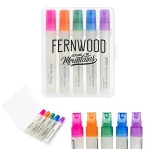 5-Piece Outdoor Essentials Spray Bottle Set | https://www.bestnamebadges.com