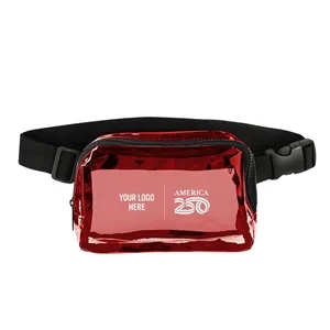 America250™ Clear Belt Bag | https://www.bestnamebadges.com