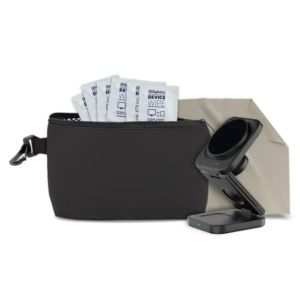 8 pcs Tech Kit in Black Mesh Zipper Pouch